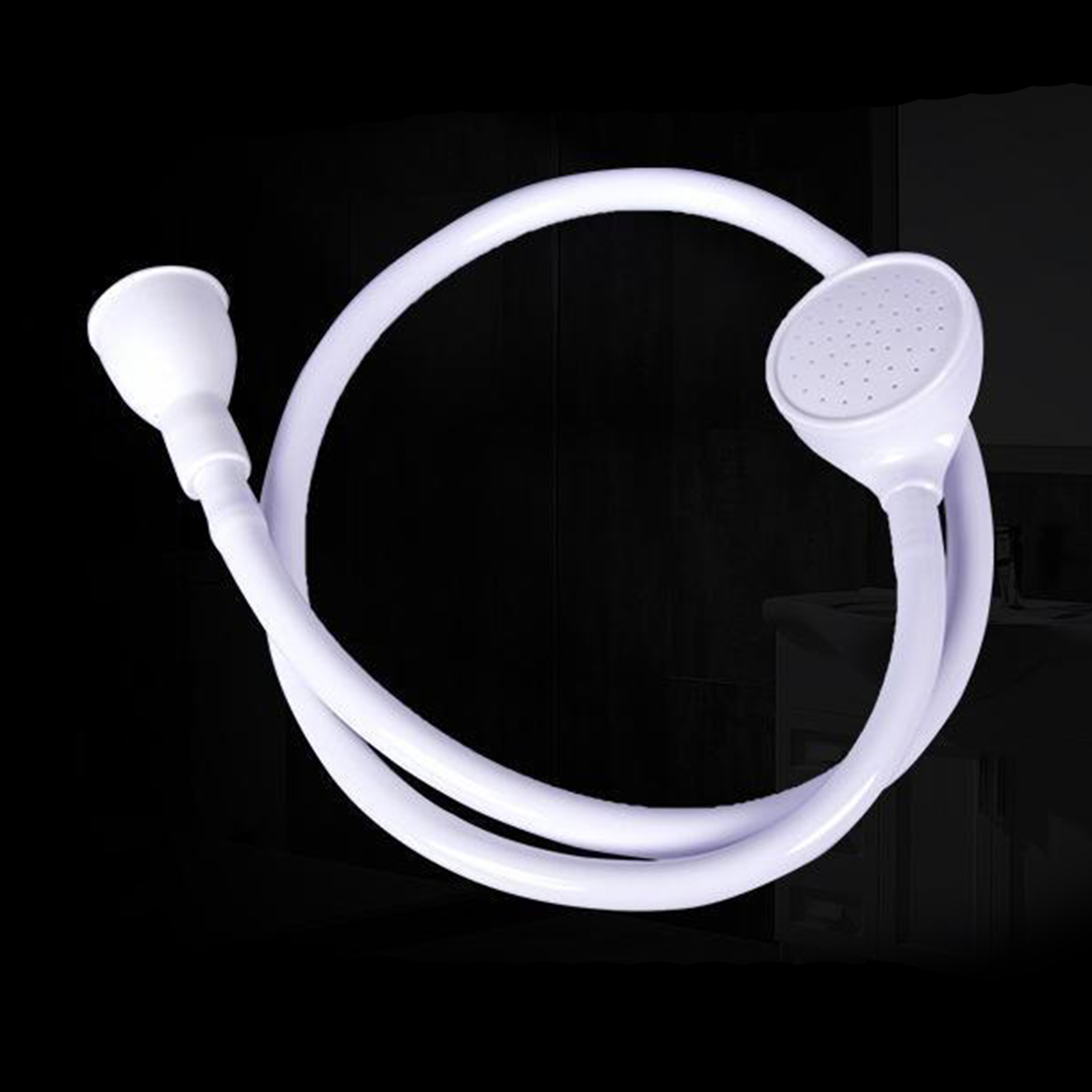 ABS PVC Single Wide Tap Bath Sink Shower Head Spray Hose Push On for Hairdresser Pet