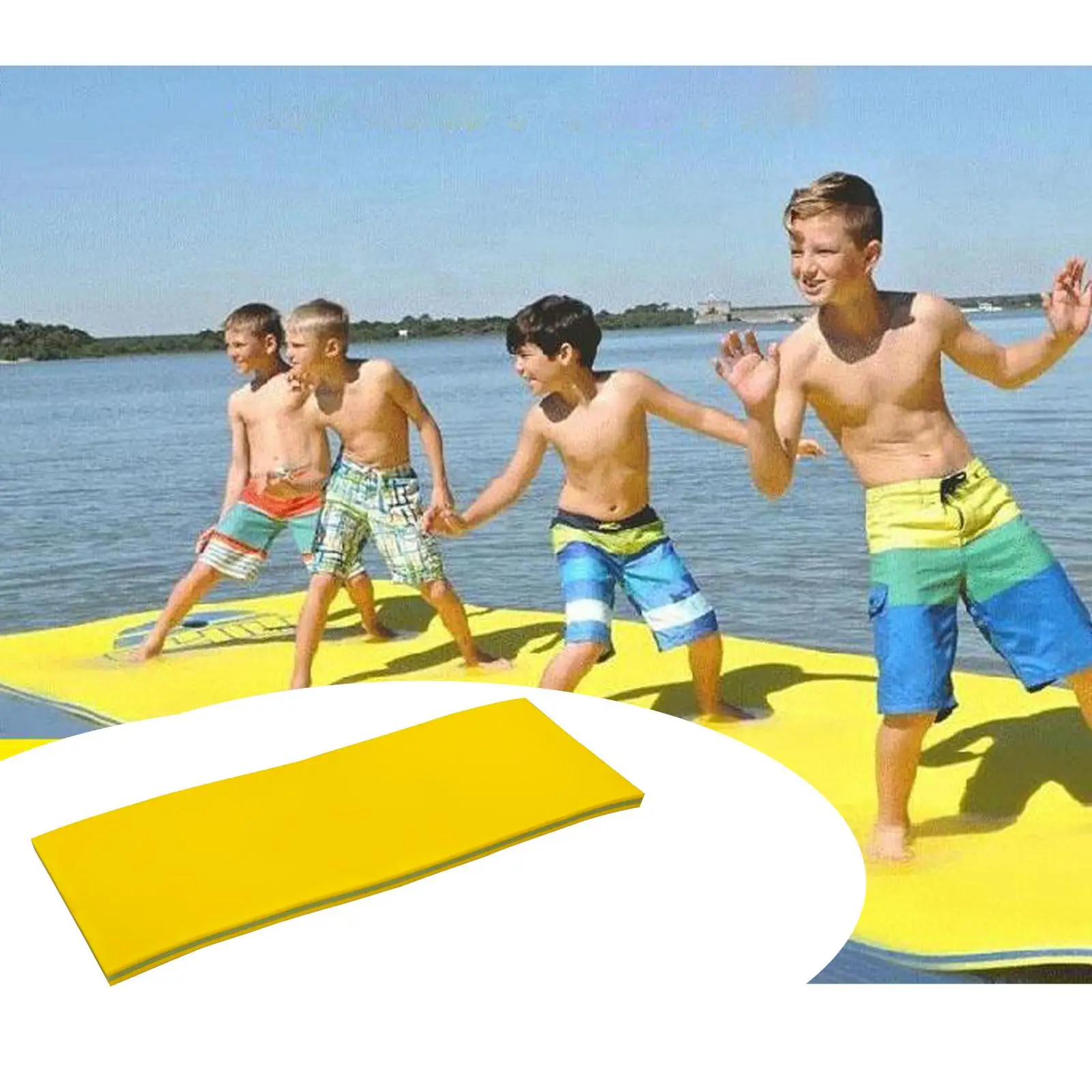 Details about   2/3 Layer Anti-tear XPE Foam Swimming Pool Floating Pad Water Blanket Durable 
