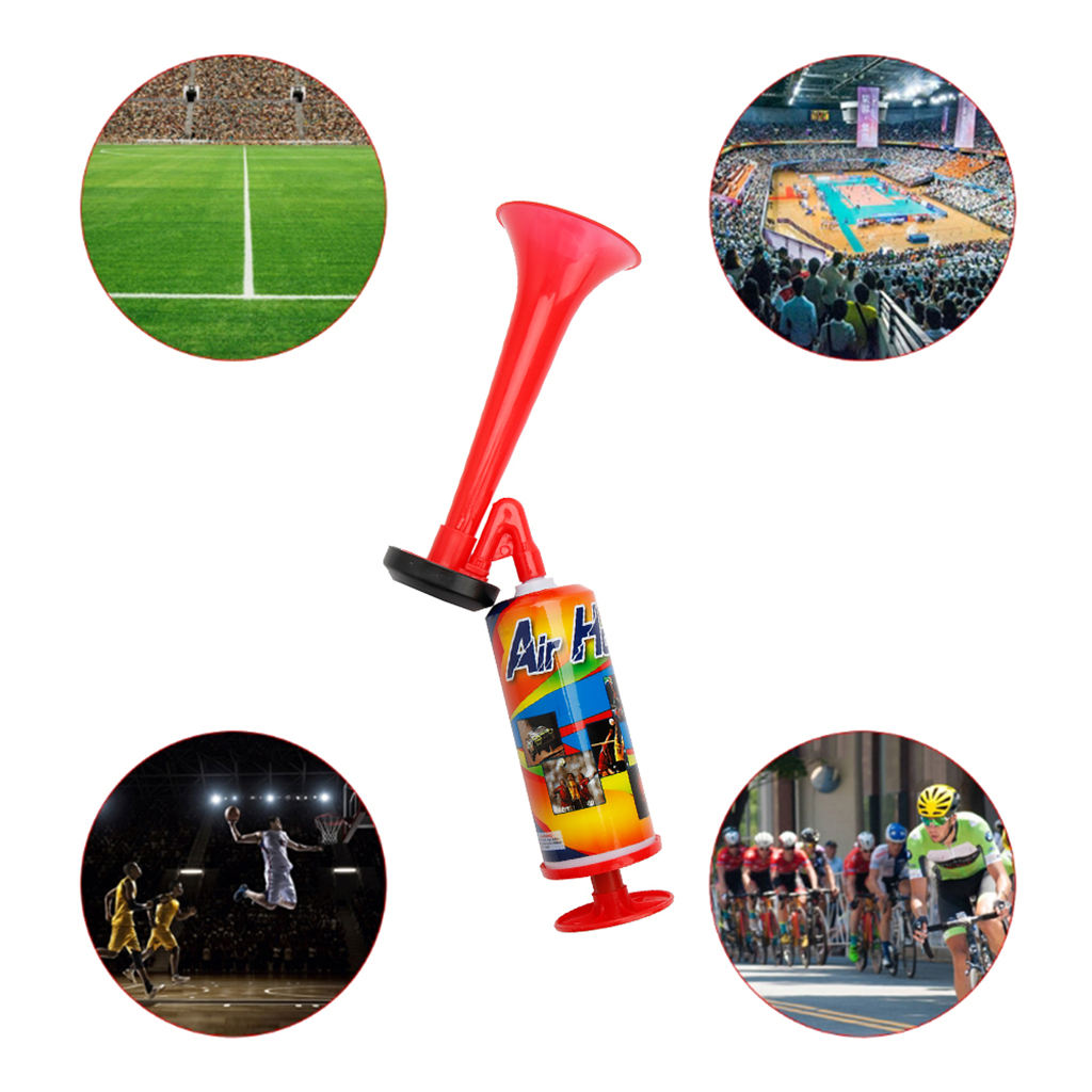 Hand Held Air Horn Safety Loud Sports Boating Warning Push Up Pump Airhorn