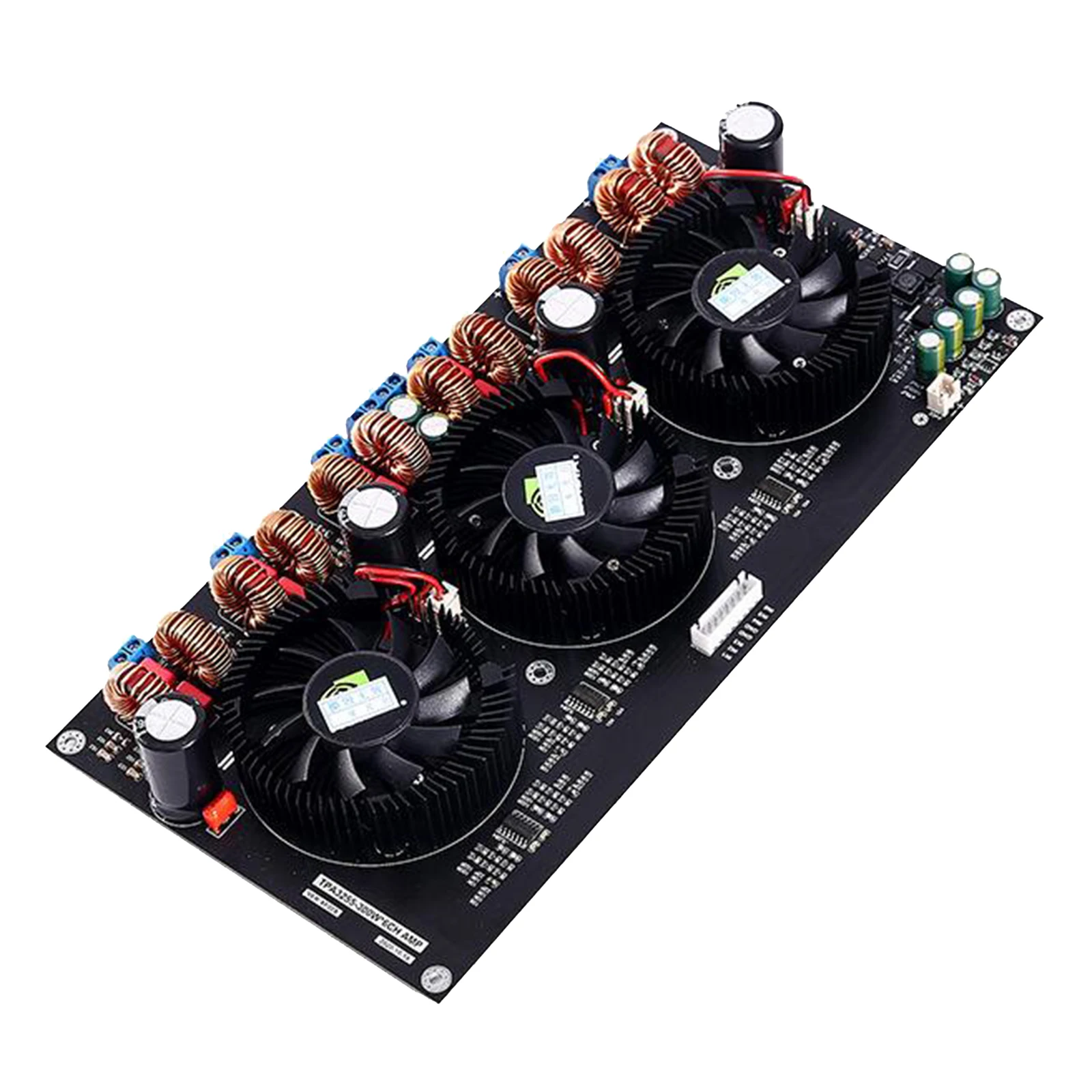 TPA3255 High Power Amplifier Board 6Channel DC24-48V 300W*6 & 3 Fan Design,