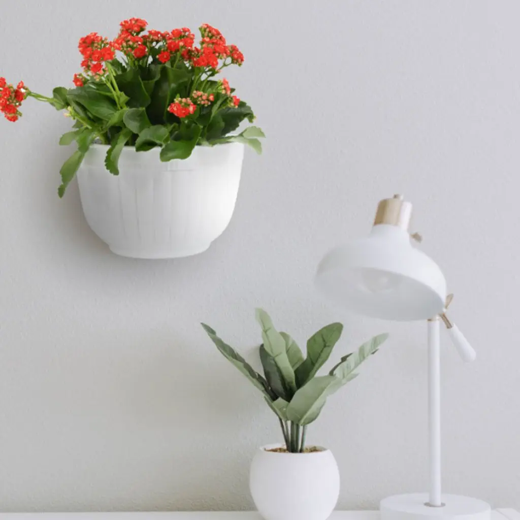 Decorative Planter Wall Mounted Plant Pots Self Watering Hanging Flower Pots for Home Office and Garden