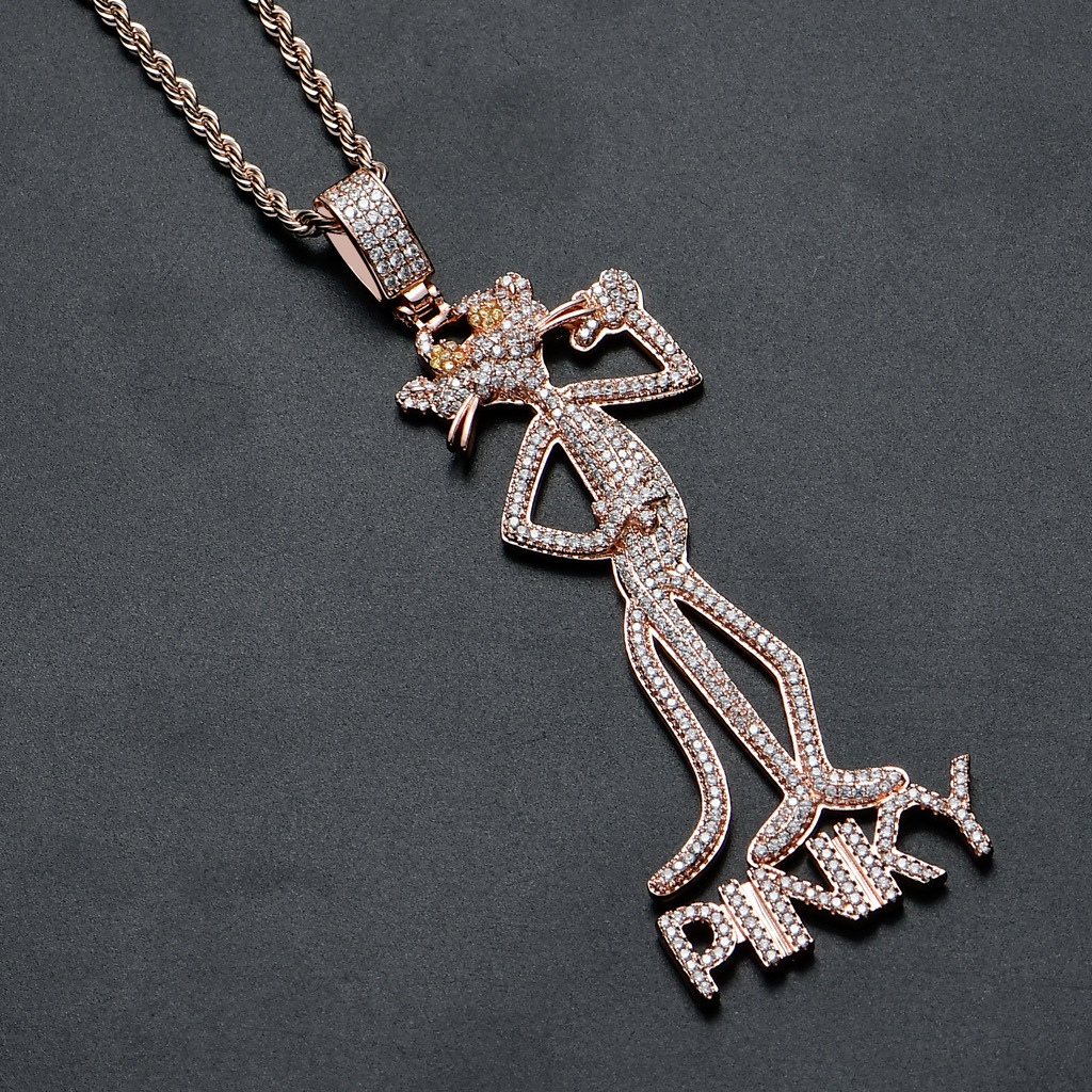 Cartoon Pink Panther Pinky Gilded Iced 