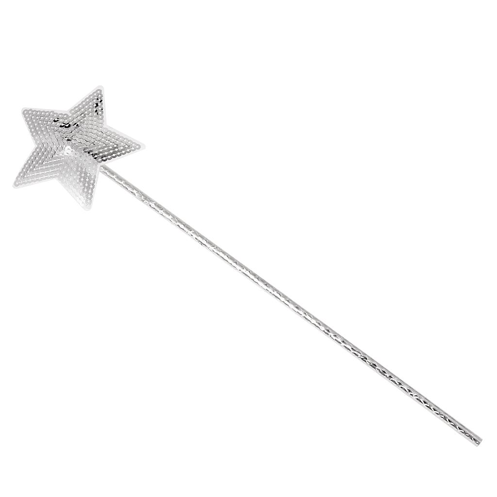 Shiny Sequin Star Princess Wand Girls Party Birthday Magic Scepter Angel Kids Fancy Dress Props