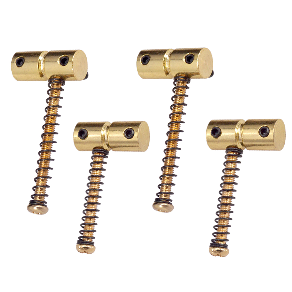 4 Pieces Professional Electric Bass Fixed String Saddle Code Bridge Saddle Screw Fixed String Code