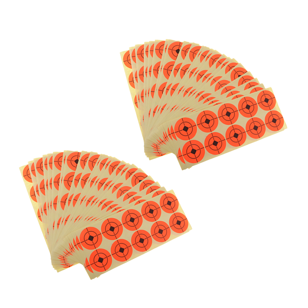 500pcs Targets Florescent Paper Target Hunting Bow Arrow Range