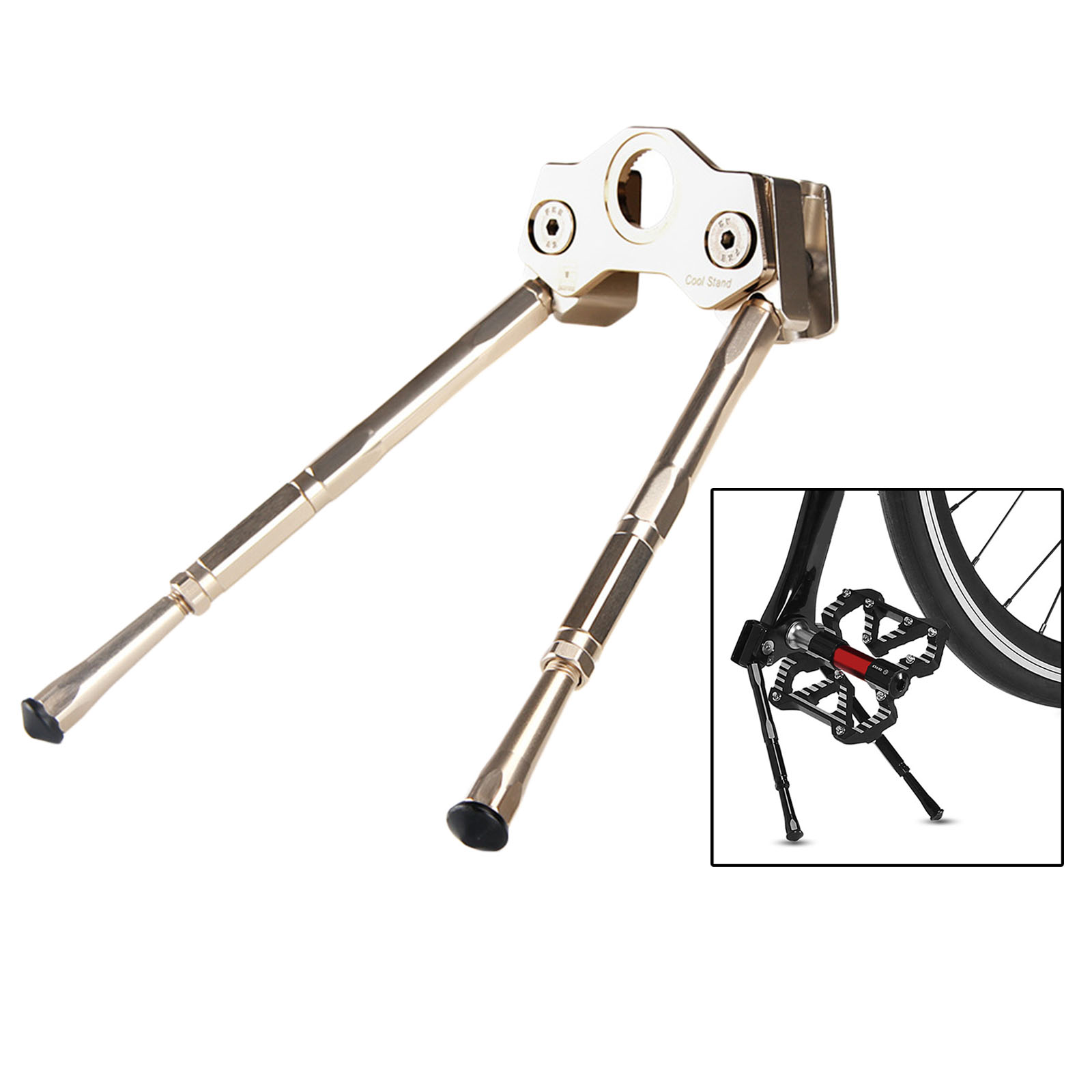 Anti-slip Bike Crank Kickstand Aluminum Alloy MTB Road Mountain Bike Parking