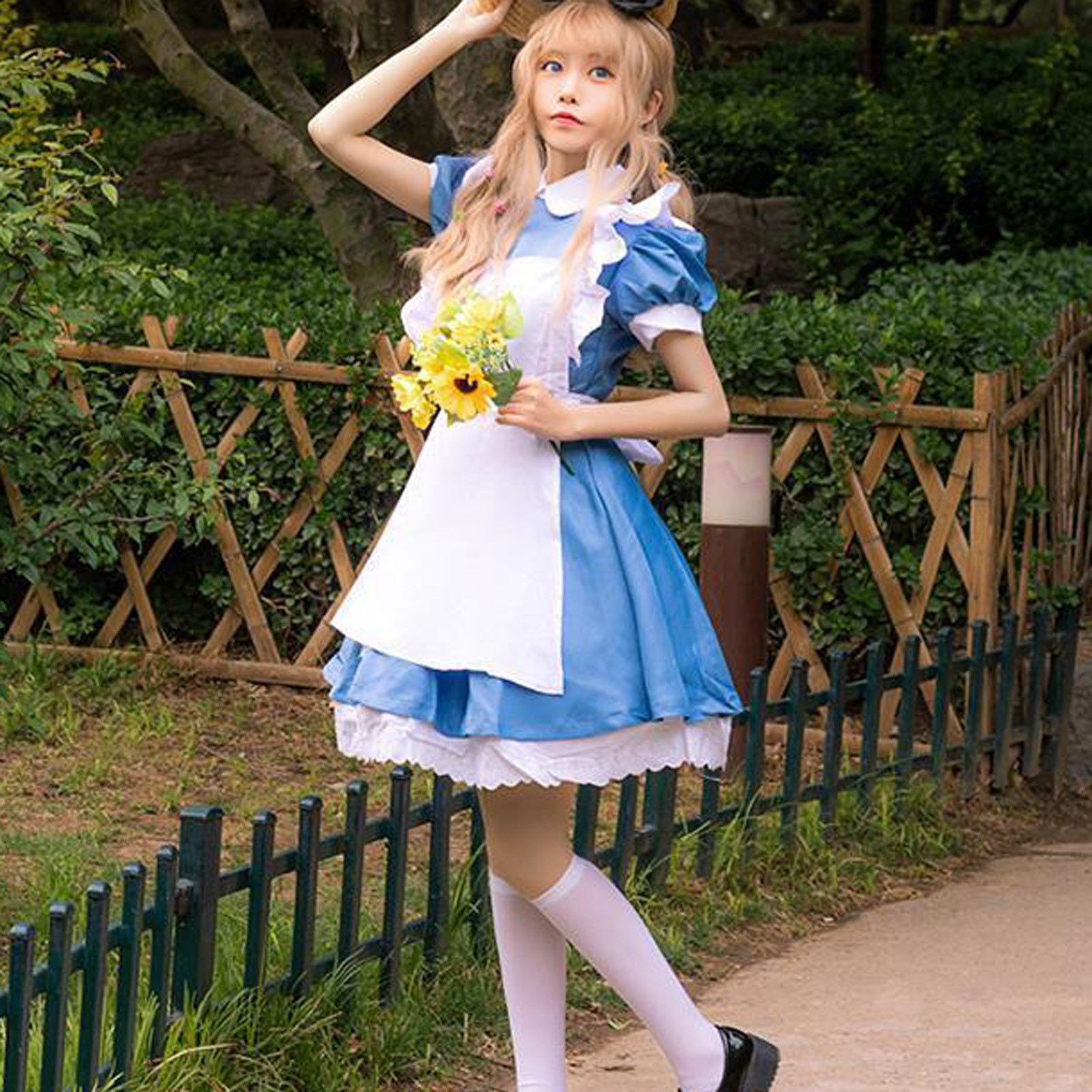 女性のメイド服甘いゴシックロリータドレスアニメコスプレ衣装エプロンドレス制服プラスサイズハロウィン衣装日本 Aliexpress 女性メイド衣装甘いゴシックロリータドレスアニメk オン コスプレコスチュームエプロンドレスユニフォームプラスサイズハロウィーン