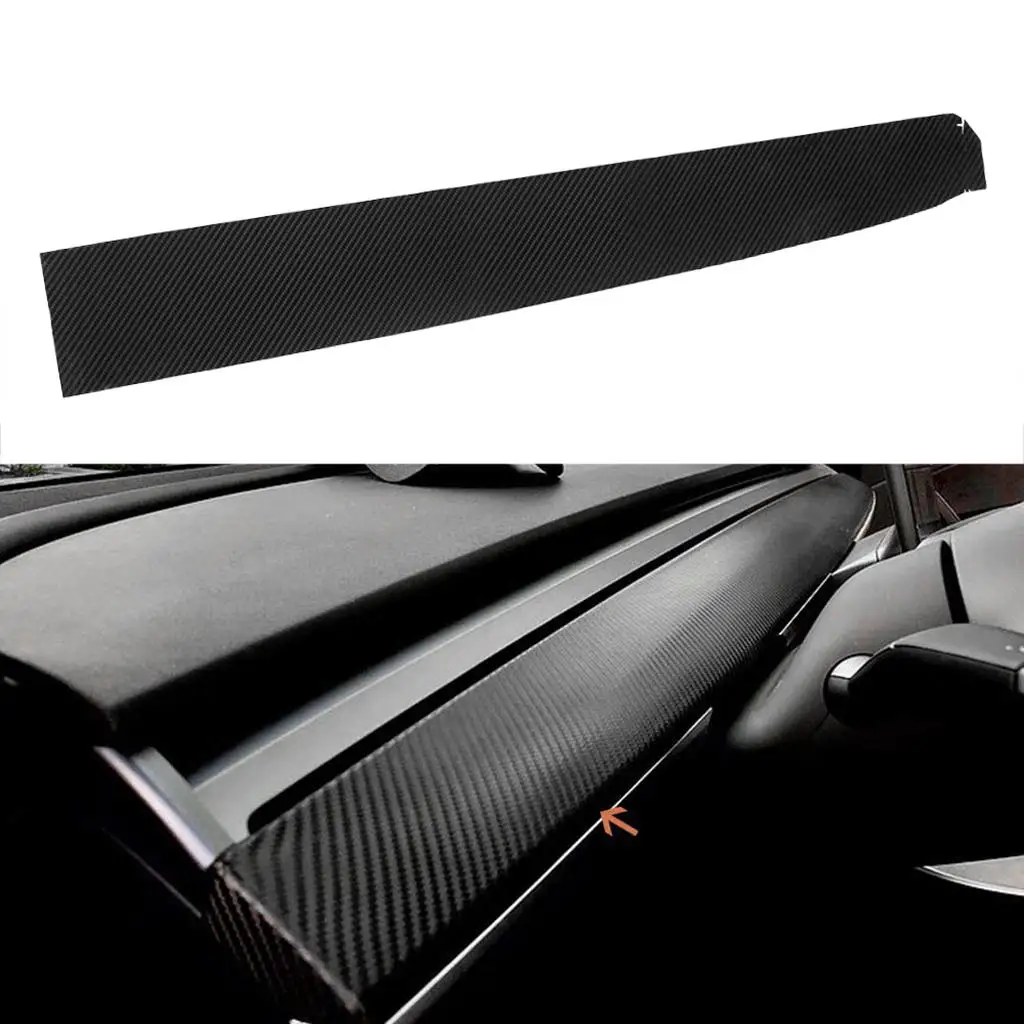 Dashboard Wrap Cover caps Dashboard Wrap Interior Decoration Dashboard caps Automotive Accessories Matte Fit for Tesla Model 3