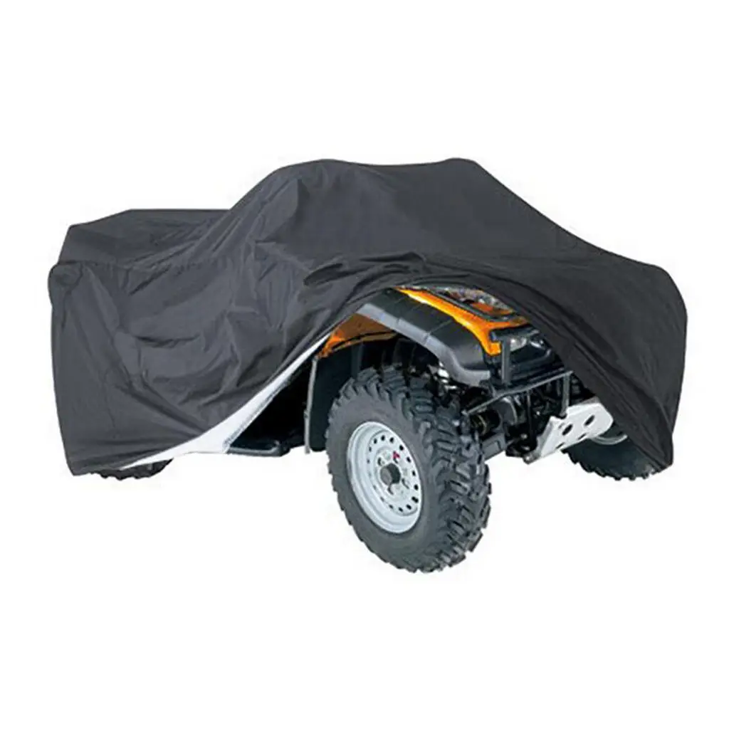 Black ATV Quad Bike Waterproof Dustproof Anti-UV Protector Cover M