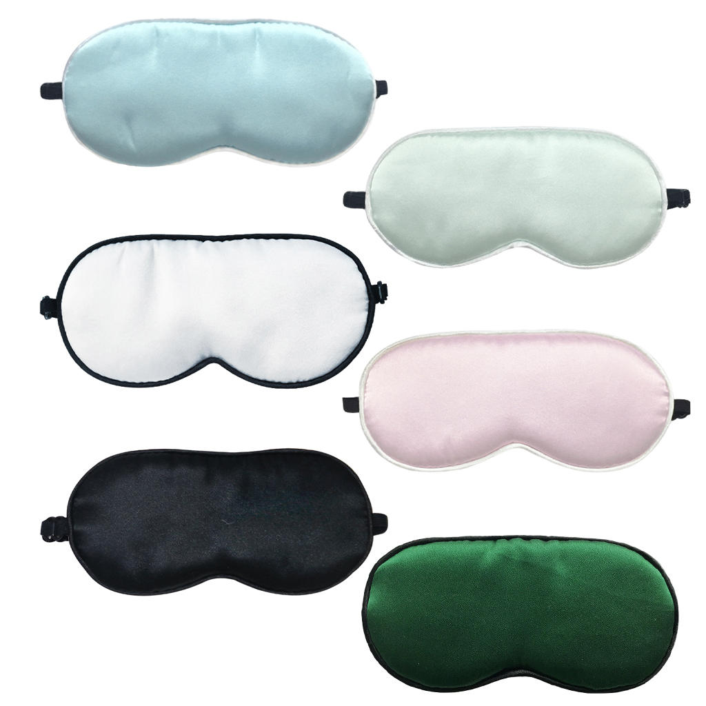 Natural Silk Sleep Mask for Baby Elastic Breathable Cute Shade Cover Travel Accessories Light Blockage Sleeping Aid Blindfold