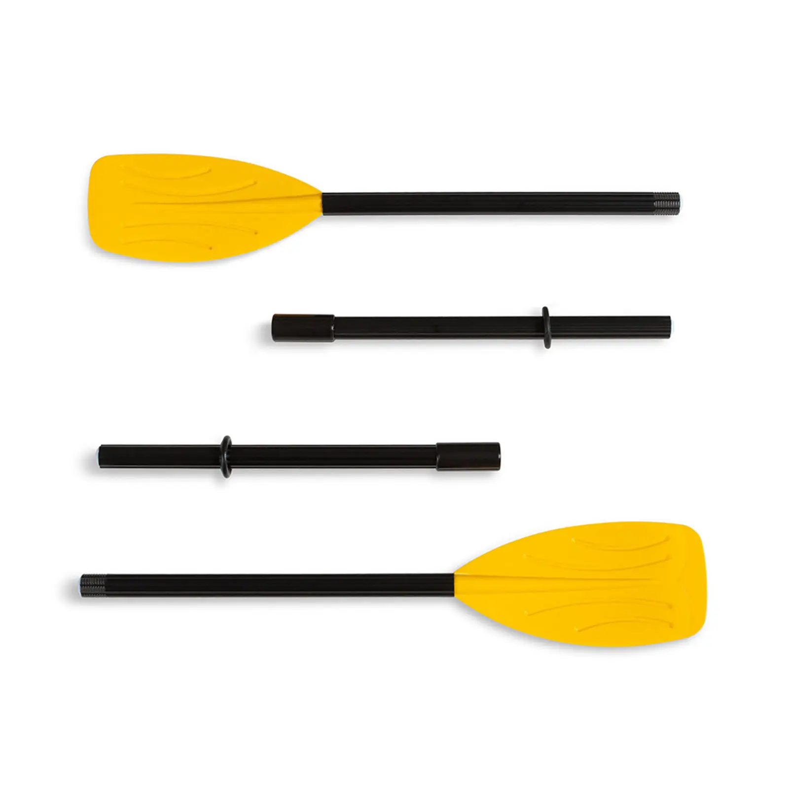 1Pair Ribbed Boat Oars 48inch Canoe Raft Rowing Rubber Dinghy Kayak Paddle