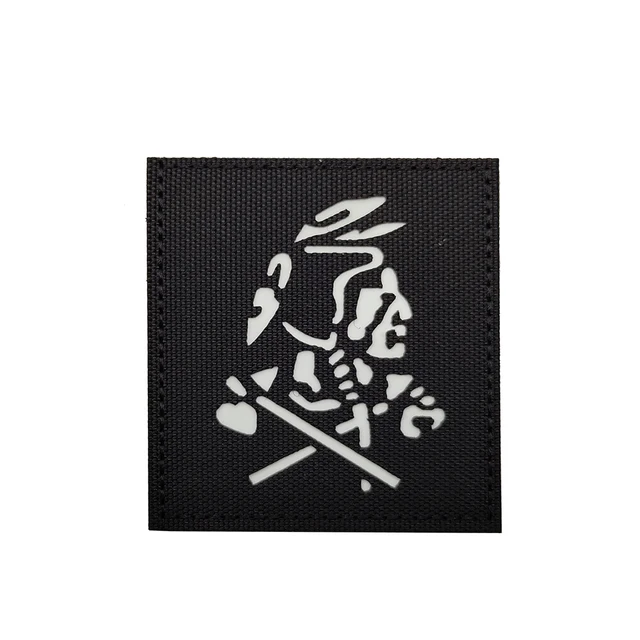 Legend Pirate Military Patches Nylon IR Luminous Operator Red Heart  Tactical Outdoor Reflective Badge For Clothing Vest