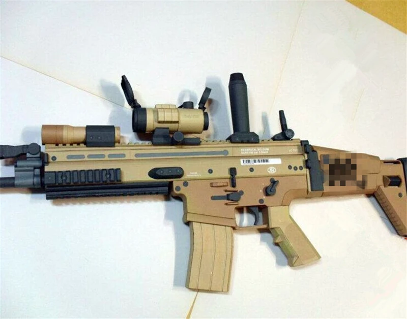 sniper, arma de papelão artesanal brinquedo diy