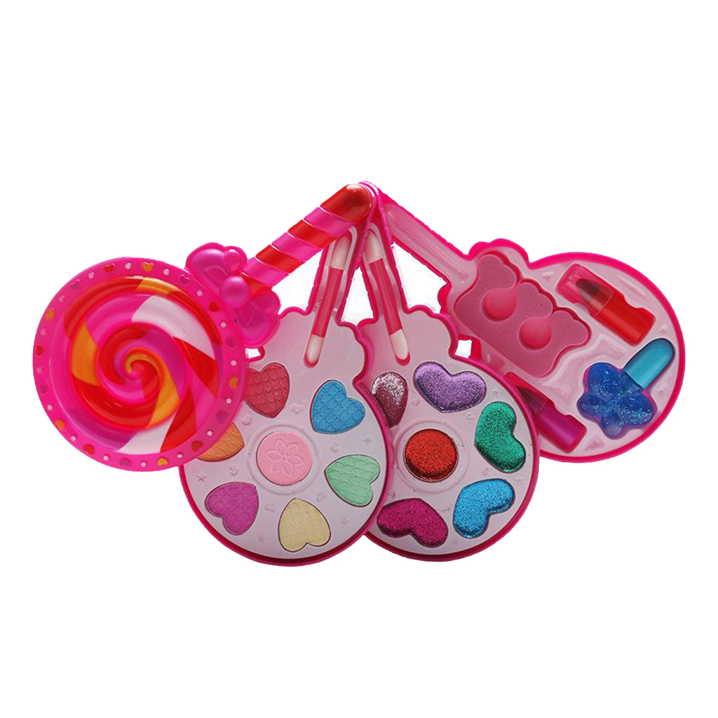Pretend Play Cosmetic Makeup Toy for Girls Kids Glitter Starter Pallets