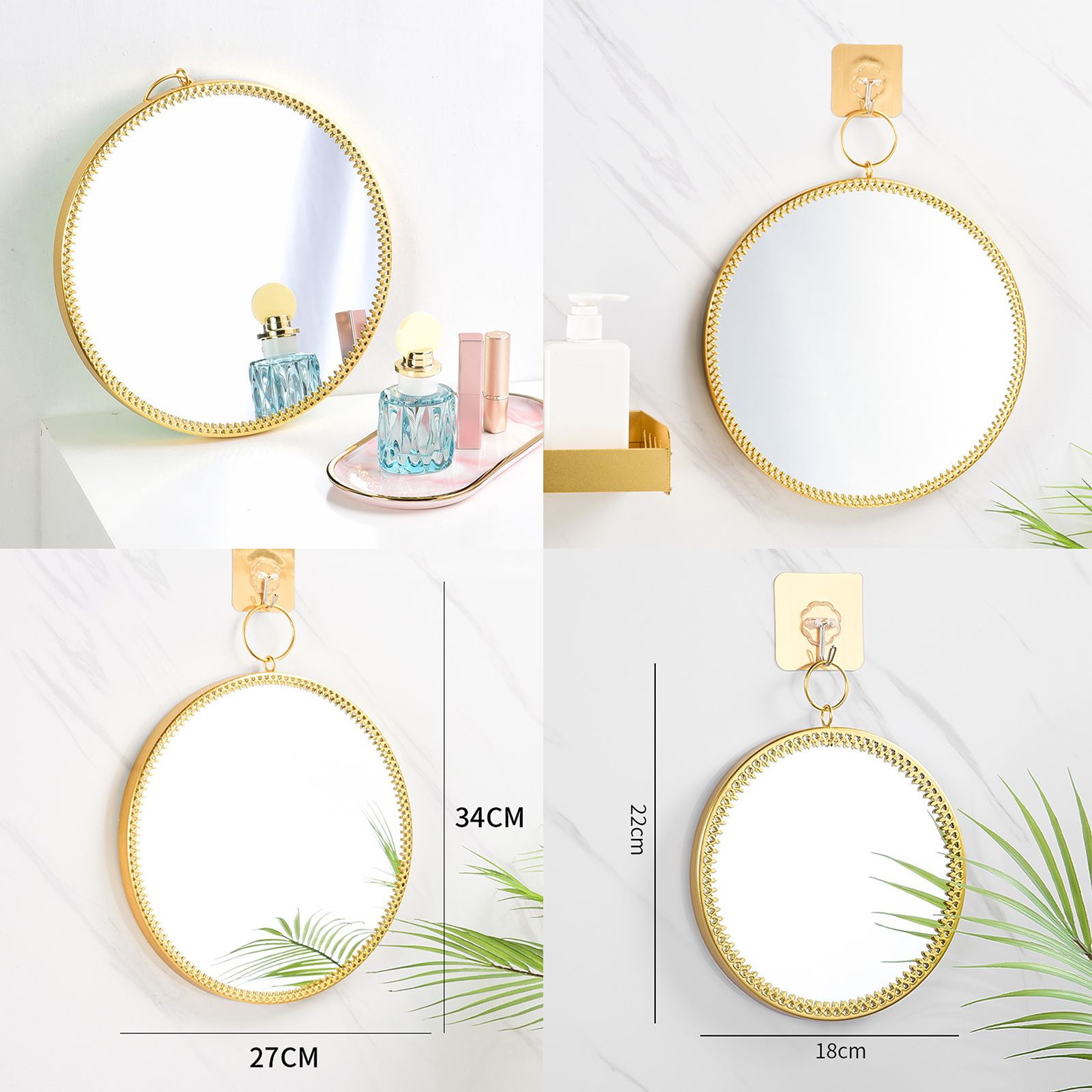 Wall Hanging Mirror Makeup Mirror Decoration Mirror Makeup Mirror Wall Decor