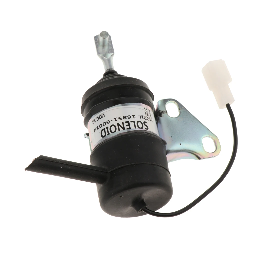 Performance Fuel Shut Off Solenoid for Kubota Mower Tractor Excavator RTV RTV900, 16851-60014