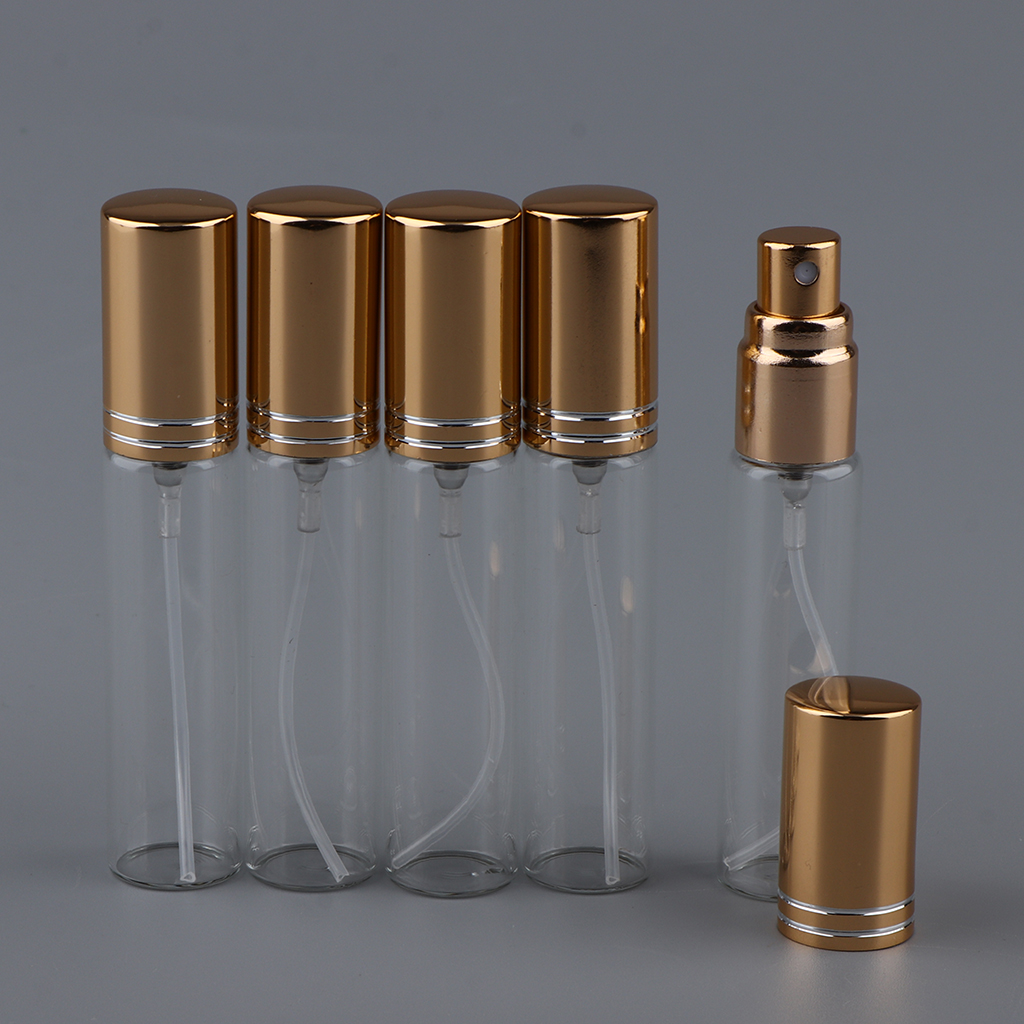 5 X 10ml Empty Mini Refillable Glass Perfume Bottle Spray Bottle