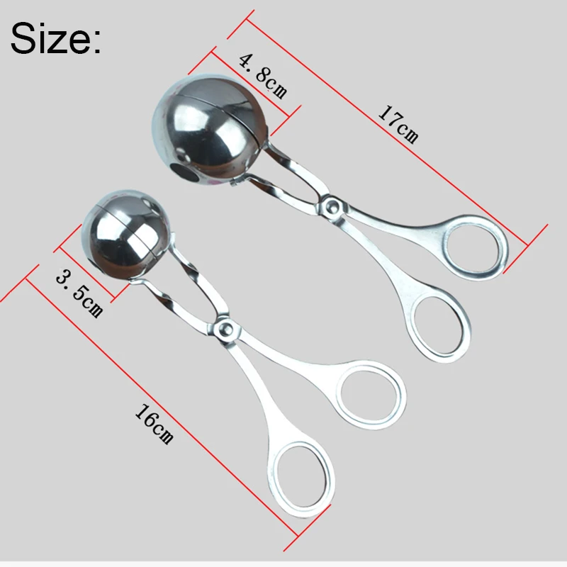 Stainless Steel Meatball Maker Clip Fish Ball Rice Ball Making Mold Form Tool Kitchen Accessories Gadgets cuisine