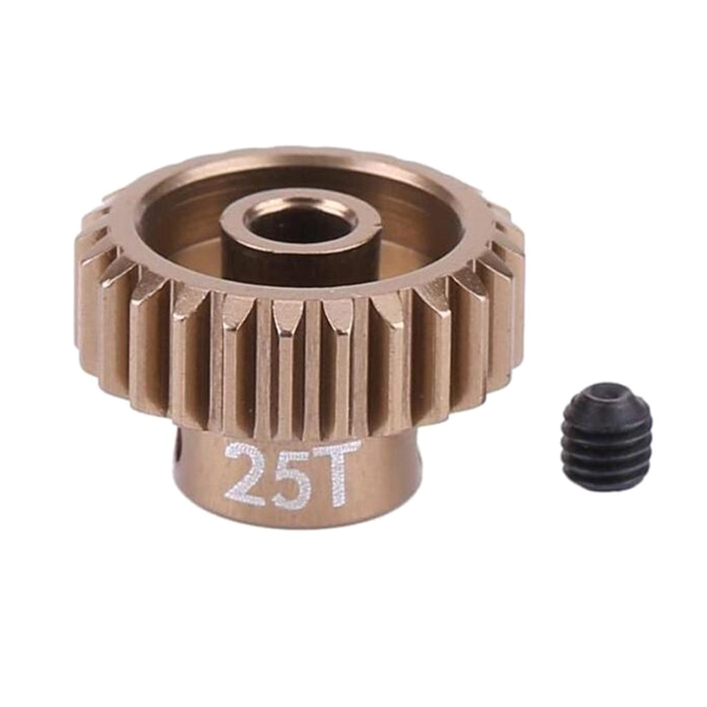 RC 25T Tooth 14.2mm Motor Gear Set for 1/10 RC  Car Climbing Truck Upgrade Parts Aluminum Pinion (48P)
