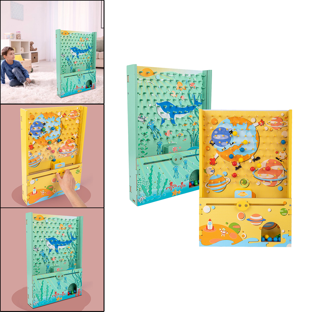 Wooden Catching Bead Games Hand-eye Coordination Toy for Kids Catch Ball Set