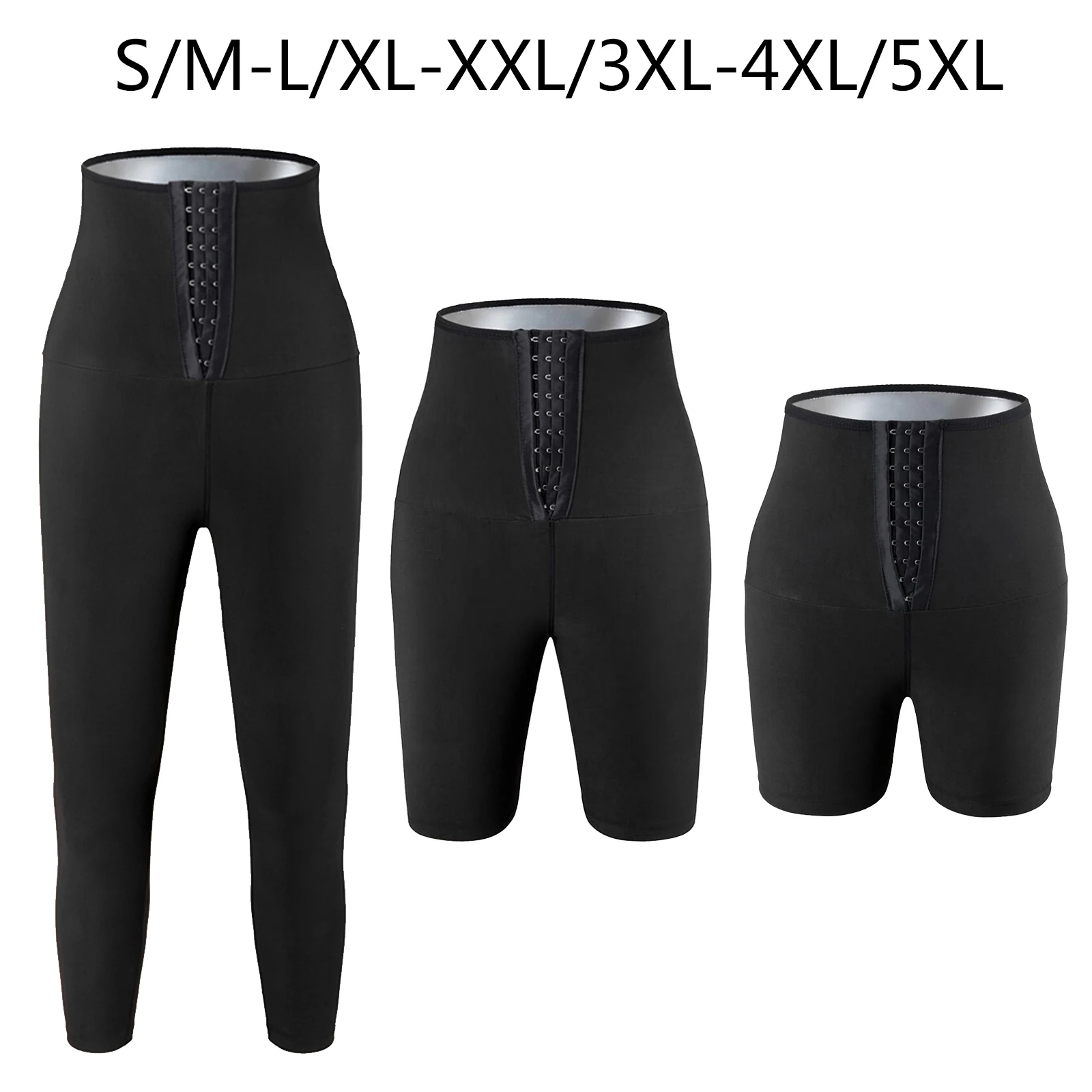 Women Sauna Pants Slimming Sweat Body Shaper Gym Fitness Weight Loss Hot Thermo Sweat Fat Burner Training Sports Shorts Pants