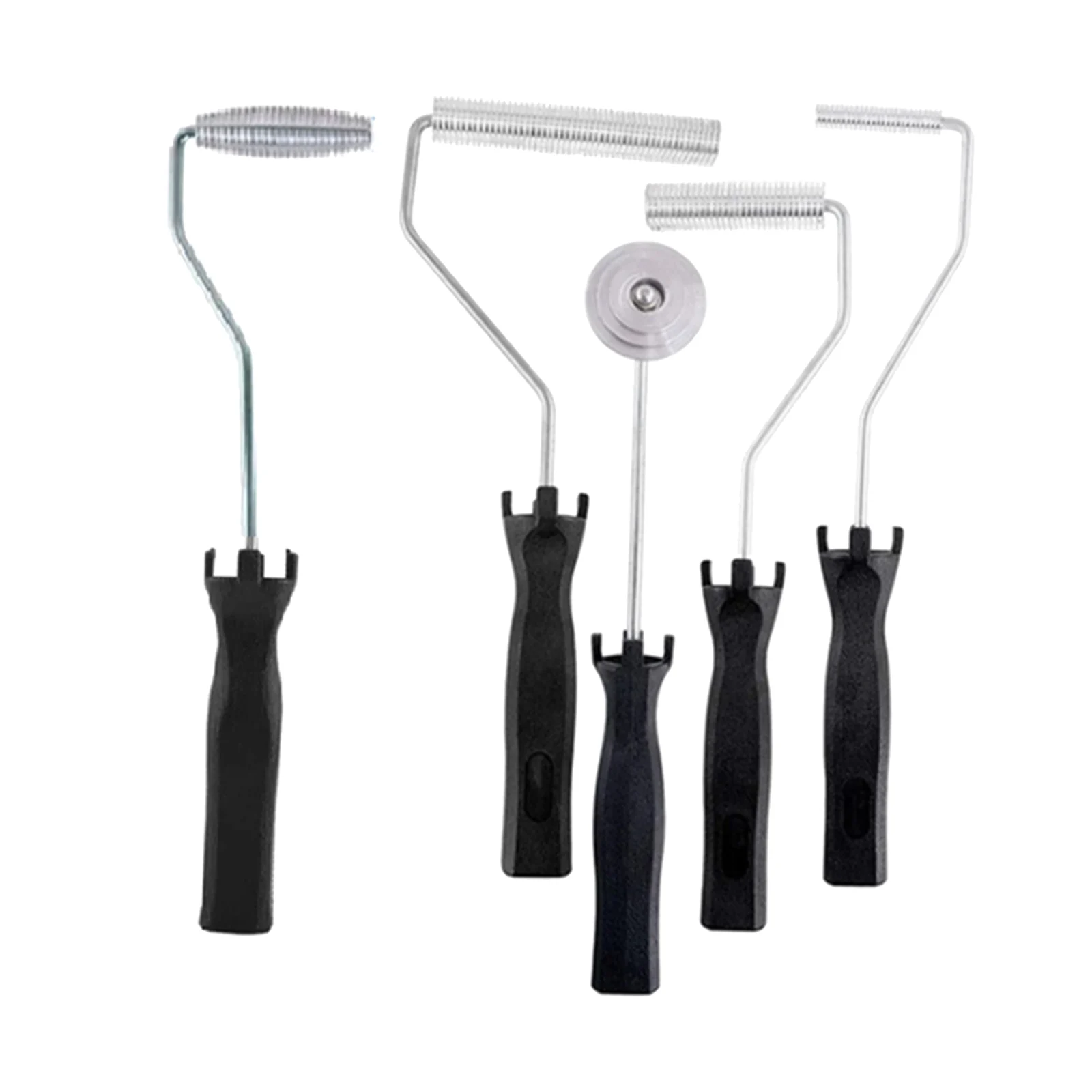 5pcs Fiberglass Roller Kit Bubble Paddle Tool Laminating Roller Kit for FRP Mould