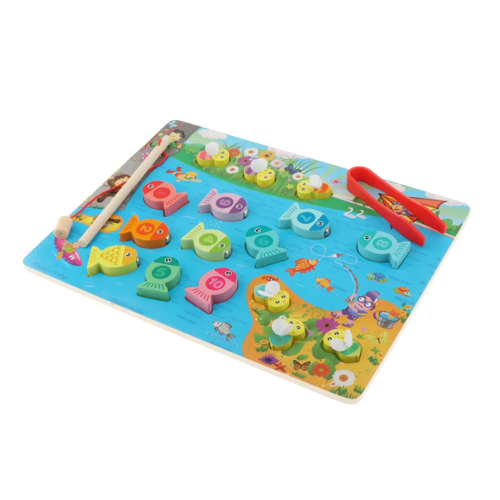 Magnetic Fishing Pretend Play Game Board Game Pre-school Early Learning Developmental Teaching Aids Montessori Party Toys