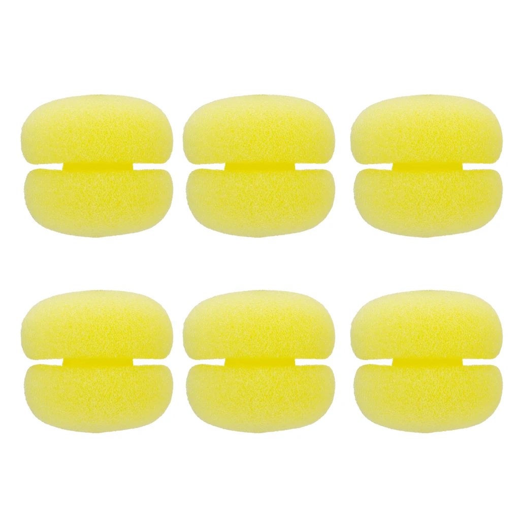 6pcs Cute Hairdressing Soft Foam Sponge Curlers Rollers Hair Styling Tool
