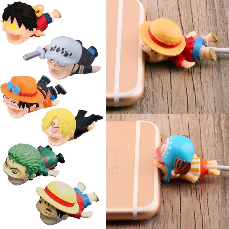 One Piece Kawaii Cable Bite Protector for Iphone