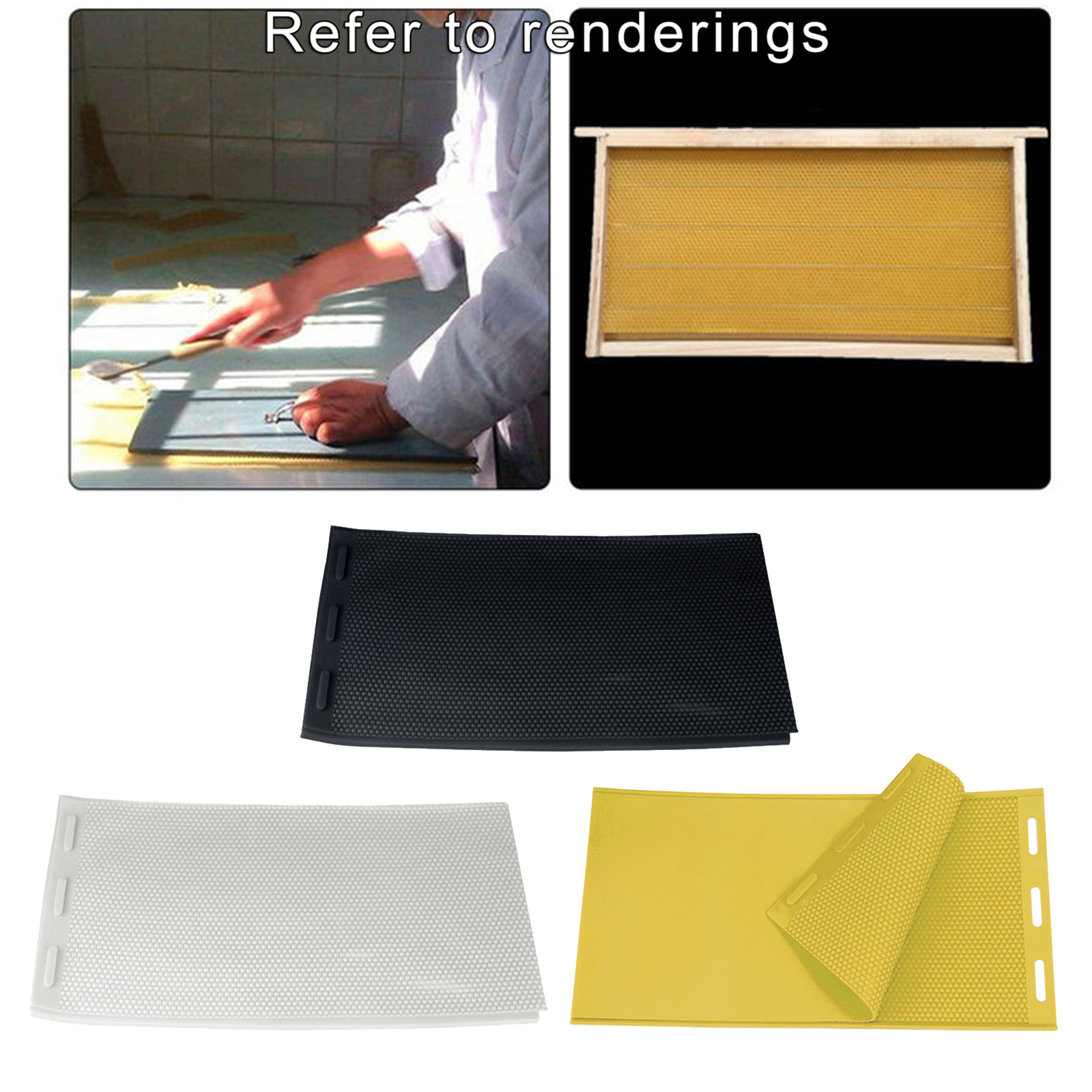 2 PCS Silicone Beekeeping Bee Hives Beeswax Foundation Sheet Beehive Beekeeper Equipment Tool Candle Making Durable