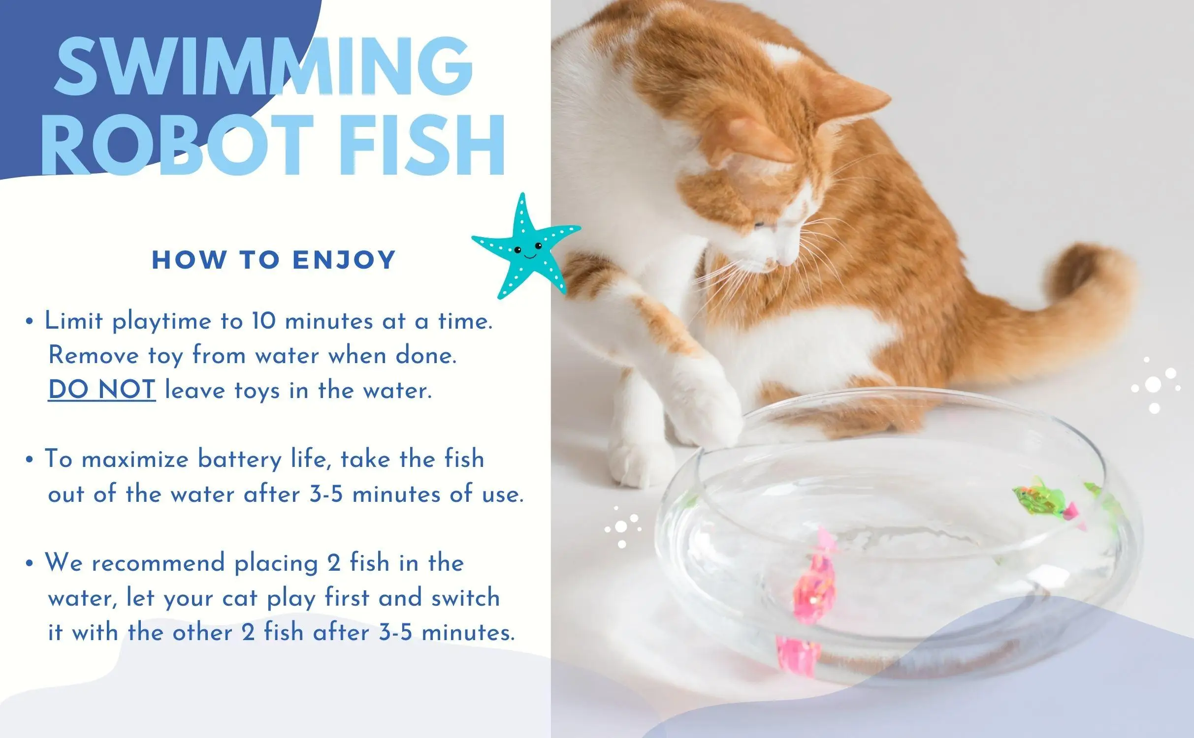 Cat Fish Toy - Interactive Cat toys