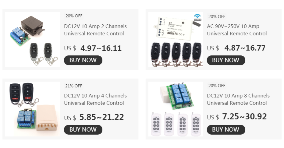 110V, 220V, 10Amp, 2200W, Módulo Receptor de