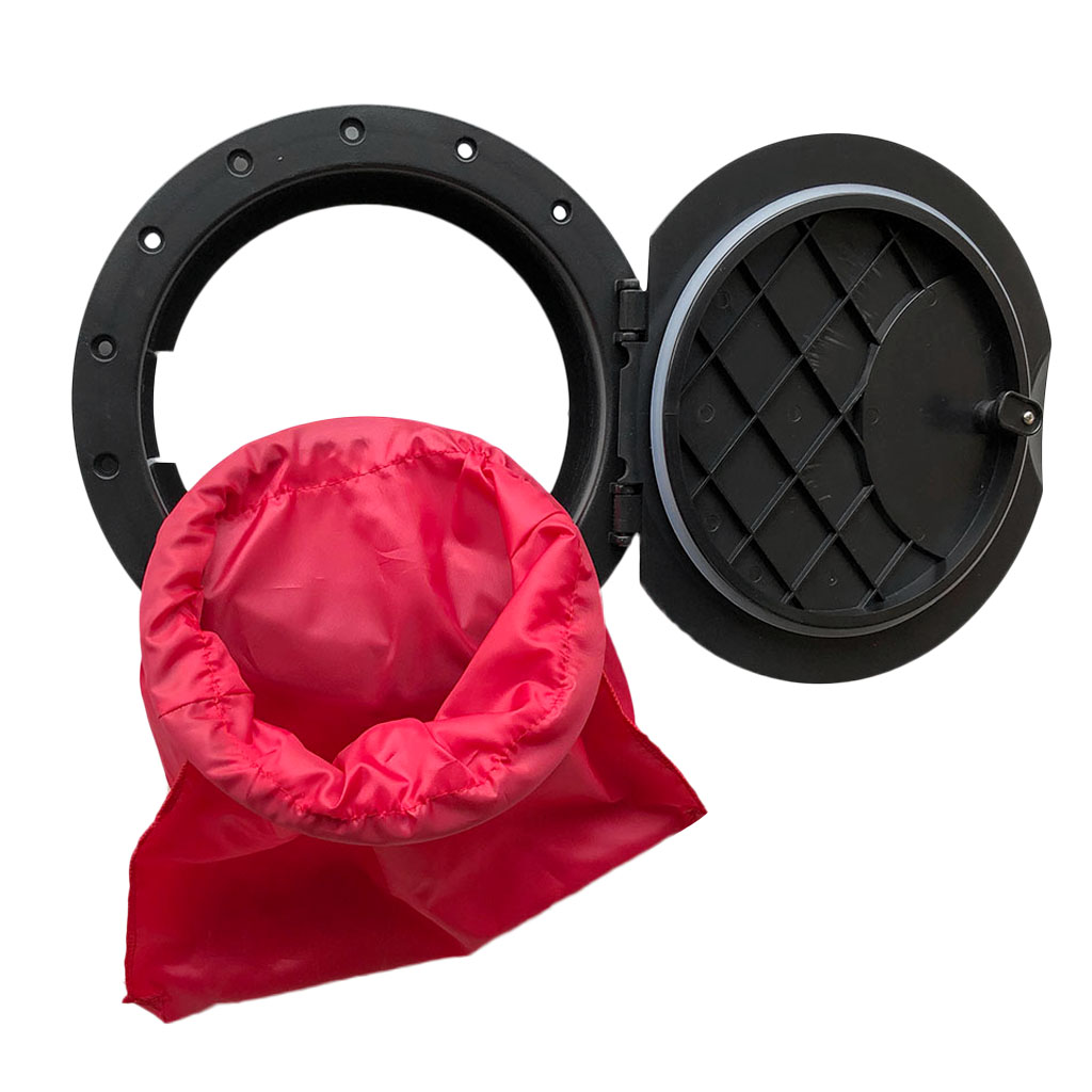 Description Picture 4 of itemKayak Deck Plate 28cm 11'' Outer Diameter Nylon Hatch Cover Deck Plate Kit with Storage Bag Hatch Cover Kit Boat Marine Dinghy