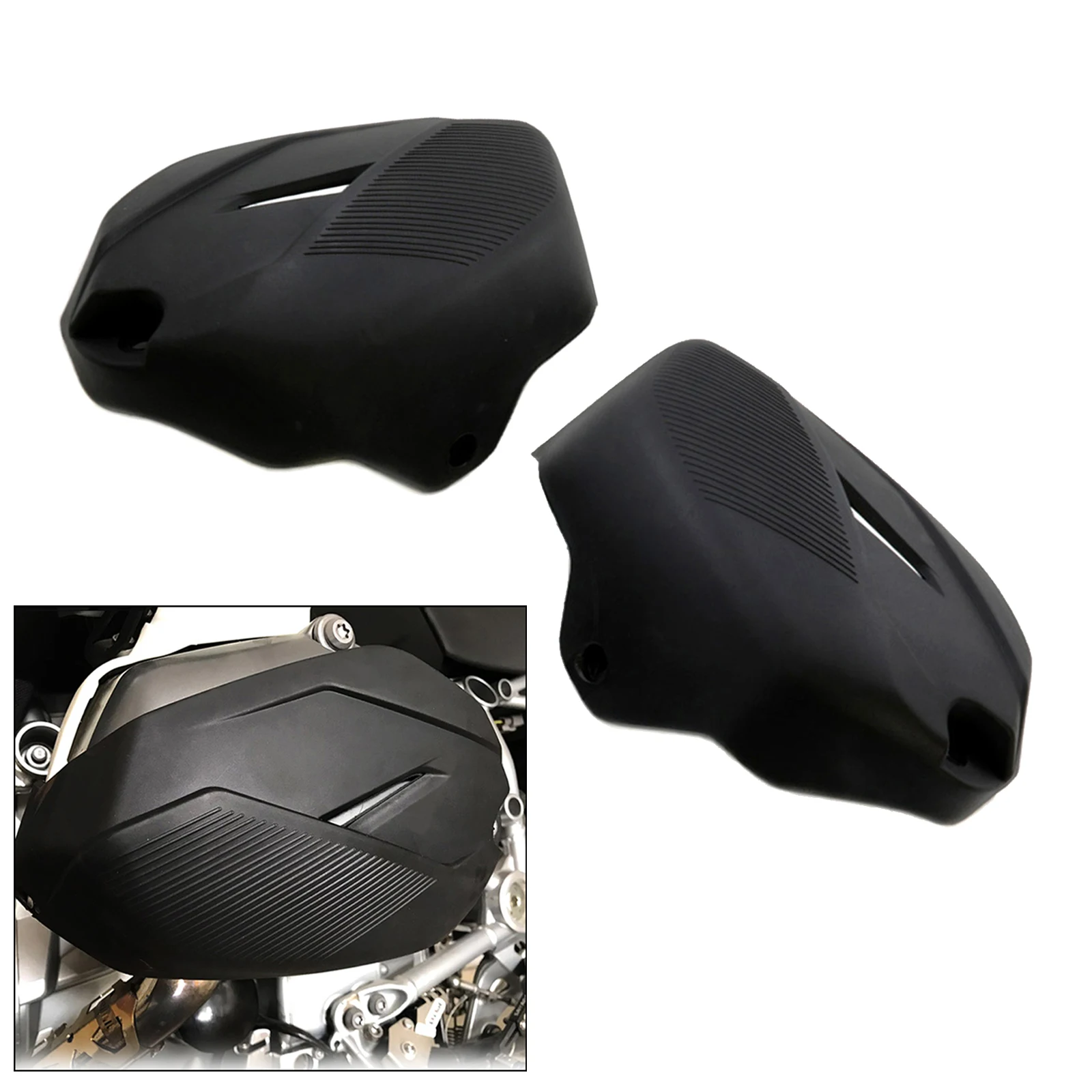 2Pcs Motorcycle Cylinder Head Engine Guards Cover Replacement for  R1200GS LC Adventure R1200R R1200RT 2014-2017