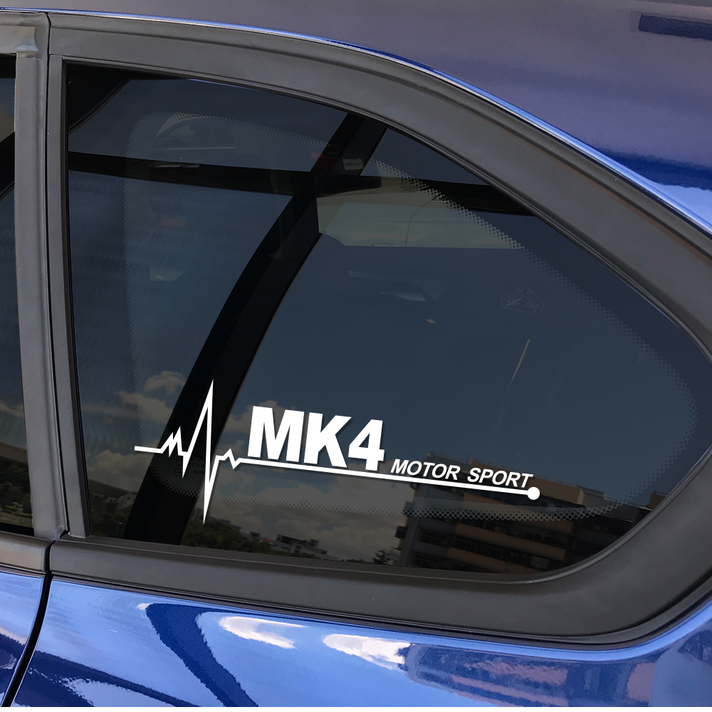 For VW Volkswagen Golf Mk4 Mk2 Mk7 Mk5 Mk6 Mk3 Mk8 Car Side Window Stickers Auto Exterior PVC Decals Styling Accessories