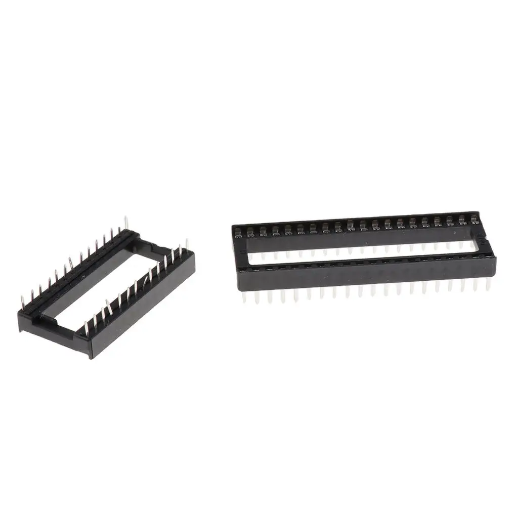 100 Pieces Double Row DIP Integrated Circuit IC Sockets Connectors