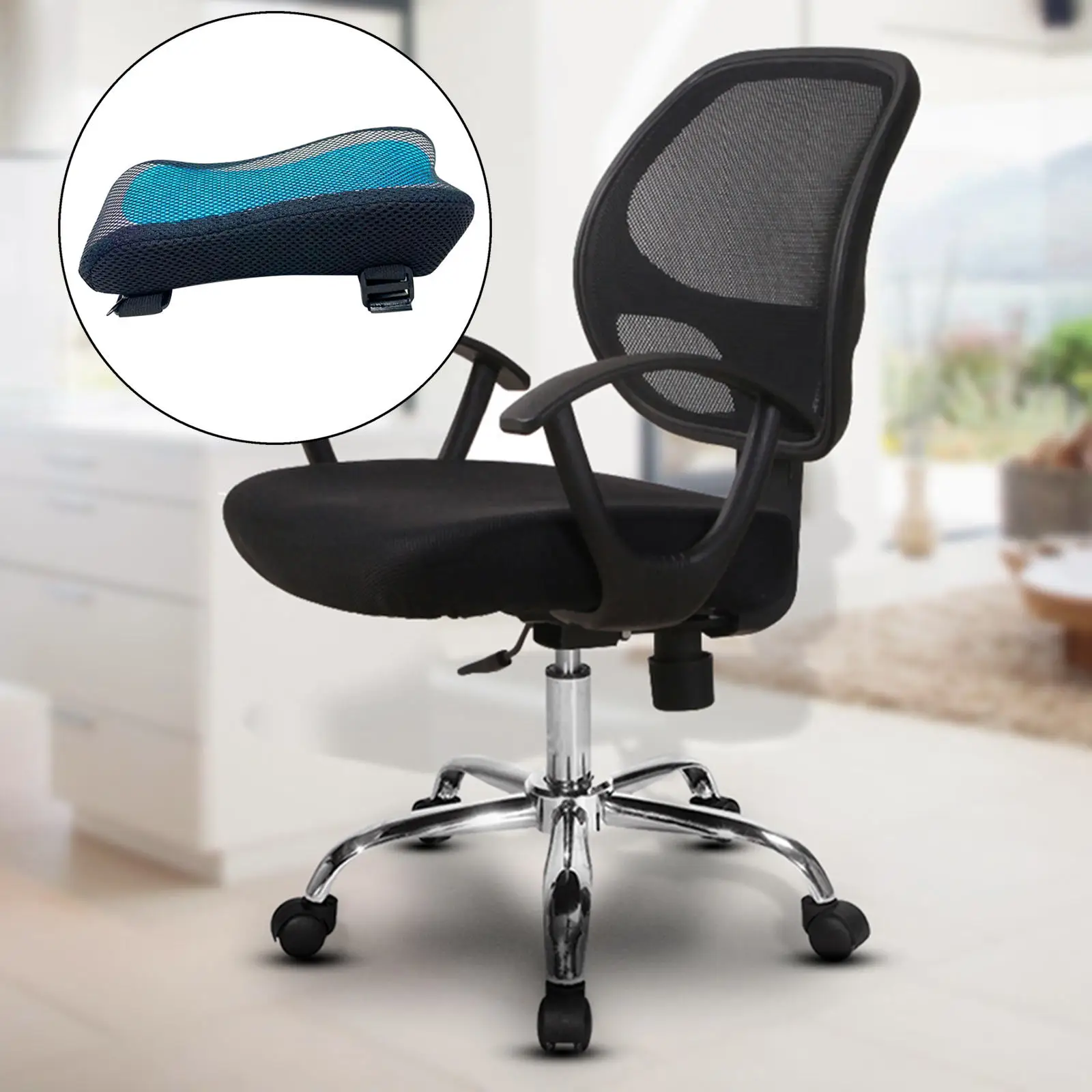 2 Pieces PIEHIK Comfortable Desk and Chair Armrest Cushion Office Chair Cushion Ergonomics Computer Game Chair Armrest Cushion with Memory Rebound 