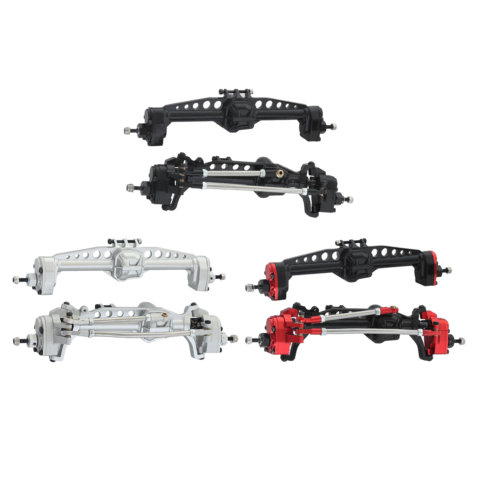 Heavy Duty Front & Rear Axle Assembly for 1/10 SCX10 III AX103007 RC Crawler