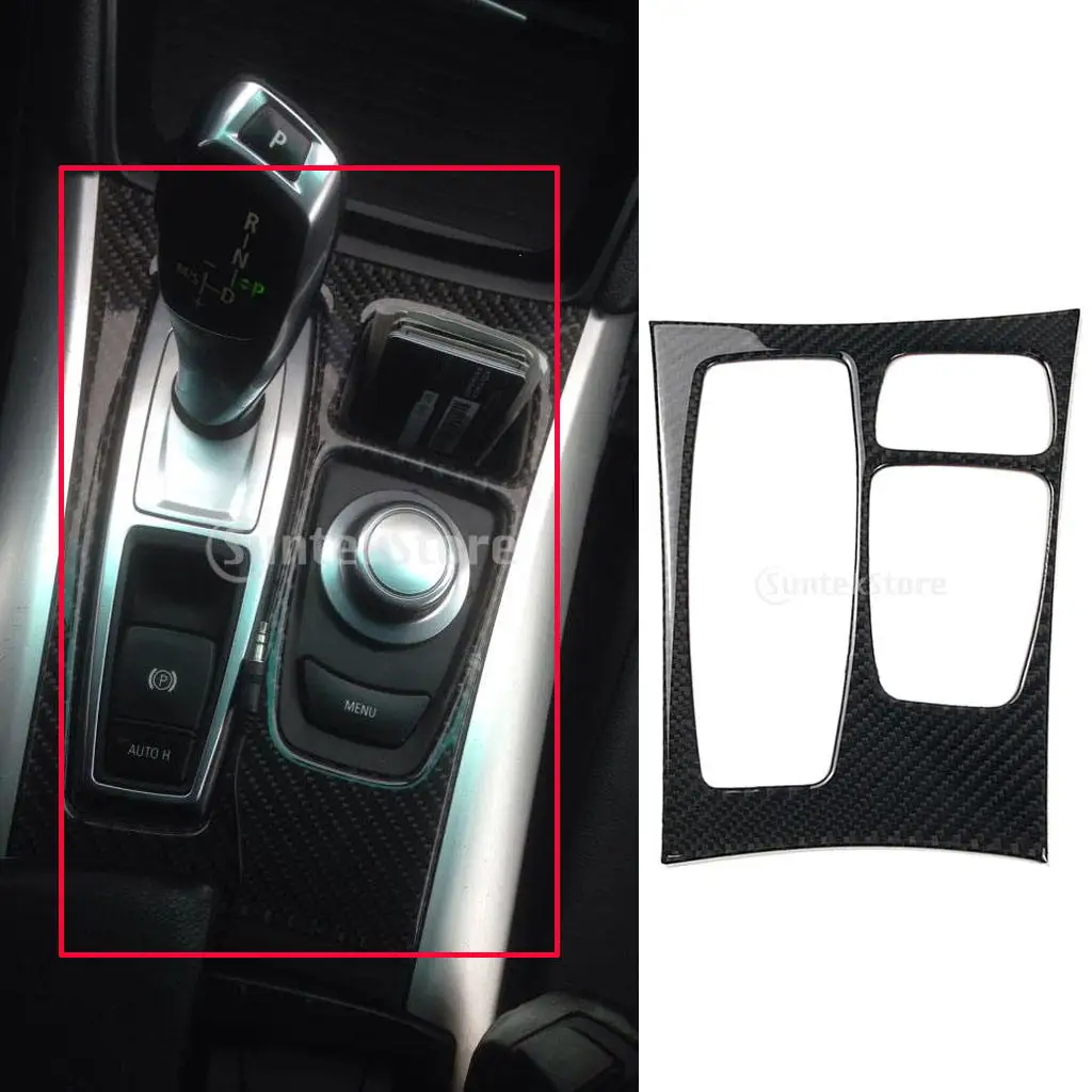 Carbon Fiber Car Gear  Box Panel Frame Fit  E70 E71 X5 X6