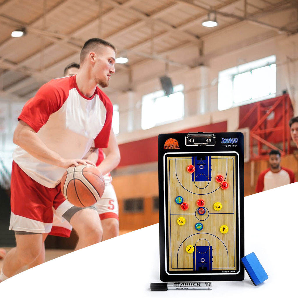 Portable Basketball Coaching Board coaches Tactical Board Foldable Magnetic Tactic Training Clipboard