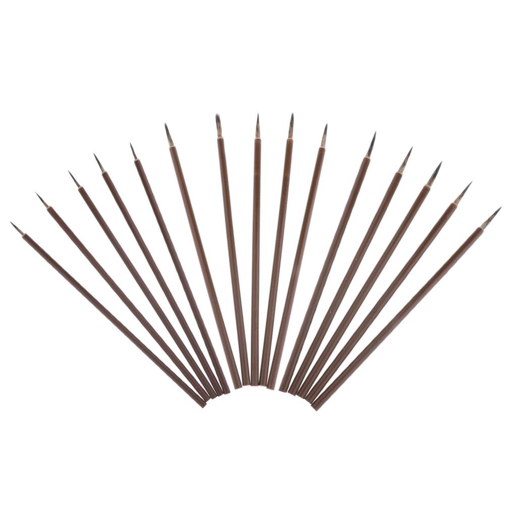 5Pcs Art Mini Liner Detail Paint Brushes, Handmade Performance Painting Small Details for Oil, Acrylic, and Watercolors