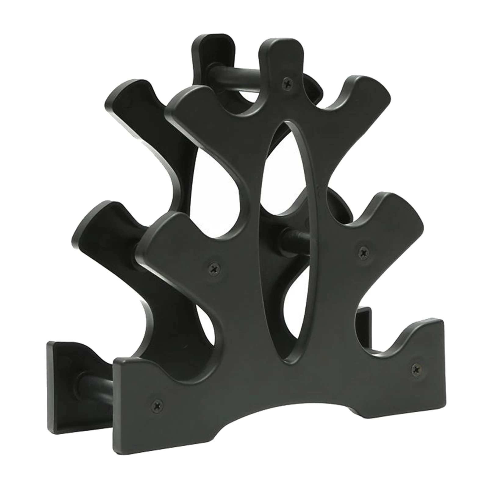 3-Tier Dumbbell Rack Home Solid Hand Weights Holder Tree Stand Bracket