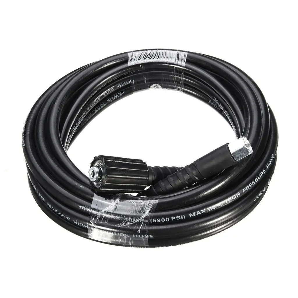 1 Pcs 8M High Pressure Washer Water Hose Jet Power Pipe 160 Bar M22 Thread 14mm