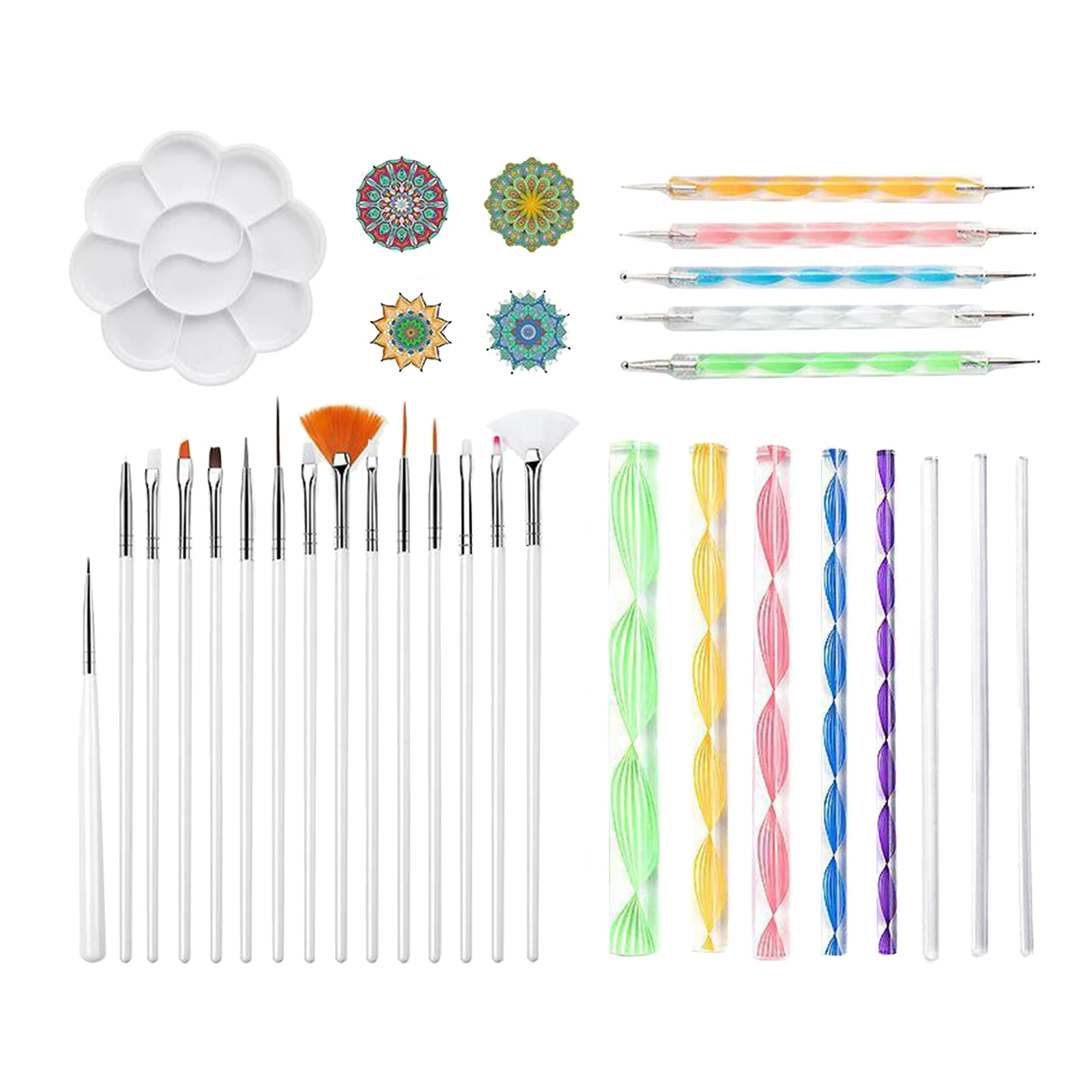 33Pcs Mandala Dotting Tools for Rock Painting Kit Dot Art Rock