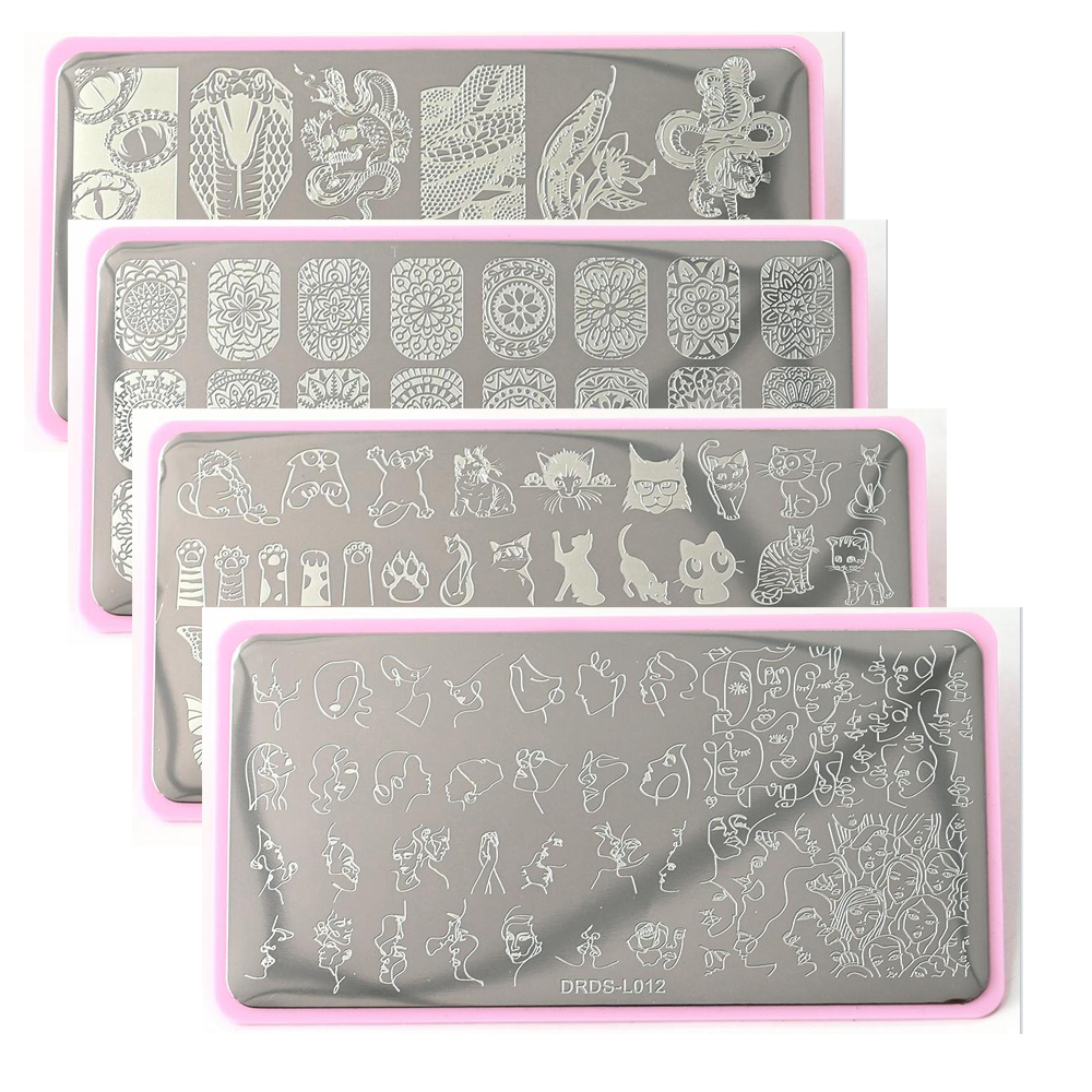 Best of 1Pc-Snake / Beauty / Cats Stamping Plates 5.6 / 12X6cm Image Printing Nail Art Stencils Templates For Acrylic Nails Design Stamp Plate Reviews & Tips