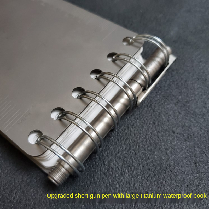 Mini Taktischer Stift Tc4 Titanlegierung Metall Handschrift Unterschrift Stift Edc Ausgestattet Mit Zurück Clip Outdoor Kampf Schutz Werkzeug – Detail 9