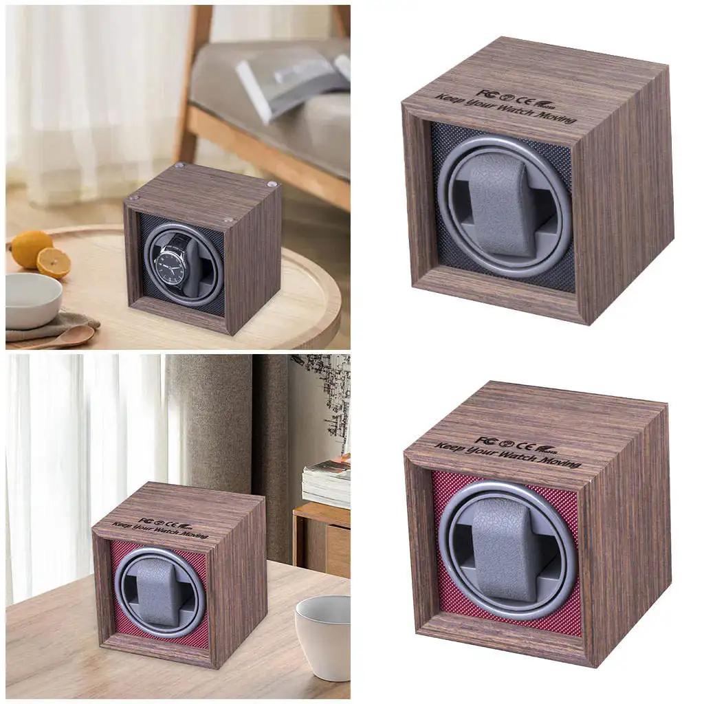Automatic Watch Winder Organizer Mini Display ABS Battery Powered USB Winding Box for Women Men Gifts Bedroom Mechanical Watches