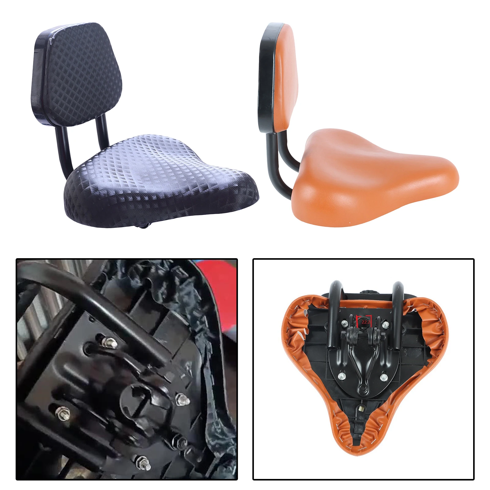 Bicycle Rear Seat Cushion Bike Back Seat Safety Cushion Backrest Support Safety Rest Rear for Mountain Bike Road Bicycle Parts
