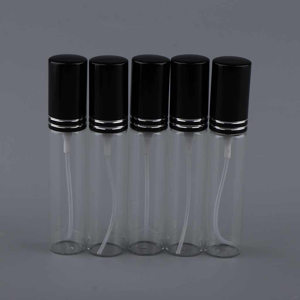 5 X 10ml Empty Mini Refillable Glass Perfume Bottle Spray Bottle