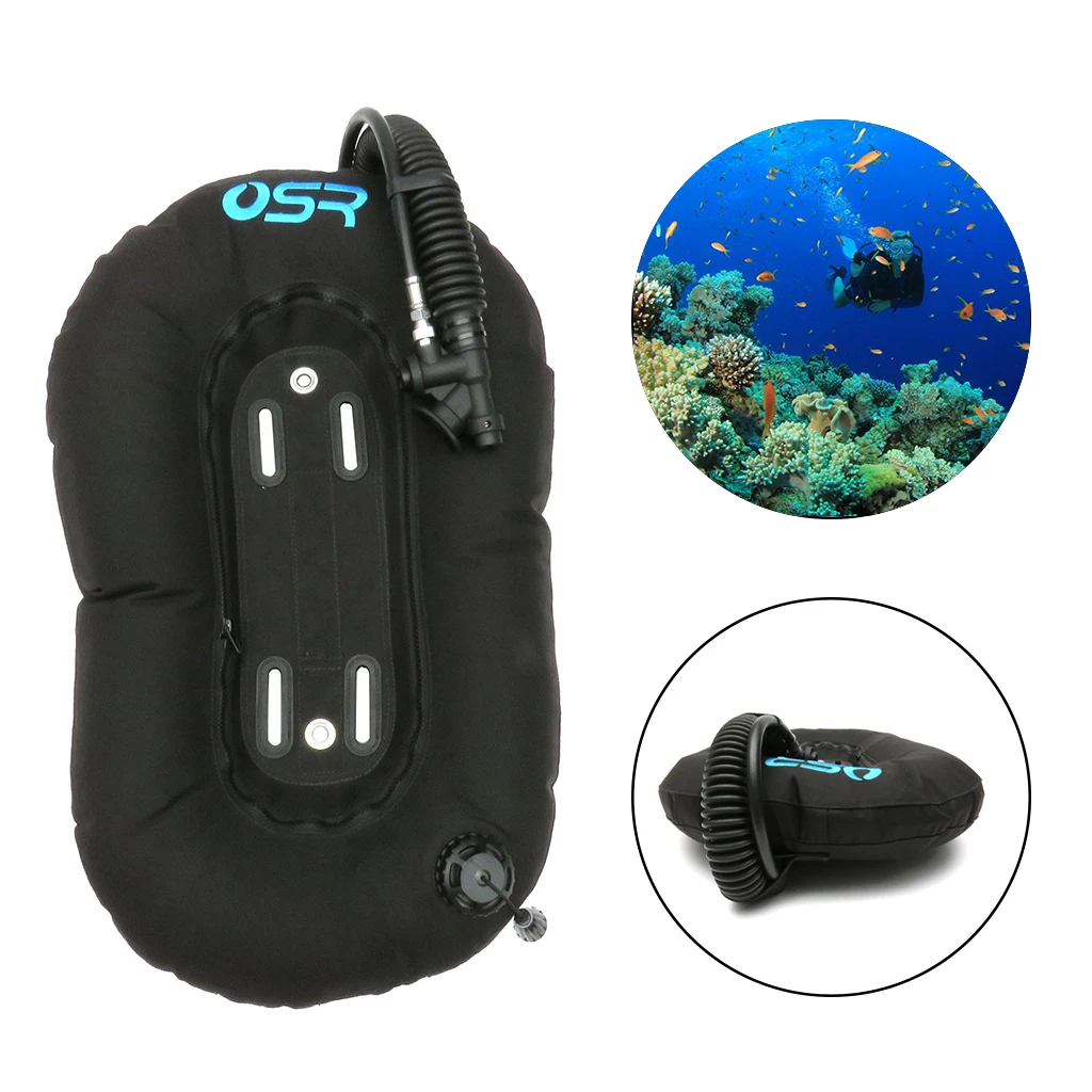 Deluxe Diving Donut Wing Scuba Tech Dive 25lbs BCD Single Tank Float Buoy Spearfishing Freediving Air Bottle Buoyancy Airway